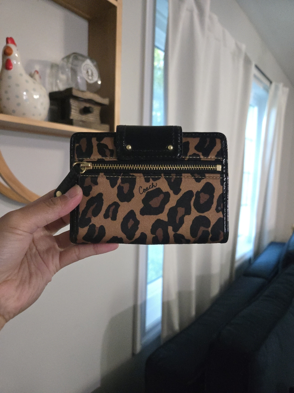 Coach Y2K Leopard Print Medium Wallet - Picture 2 of 7